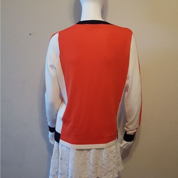 Boss Ferda Colorblock Sweater Sz L - Picture 4 of 8